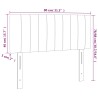 Kopfteil Dunkelblau 80x5x78/88 cm Samt