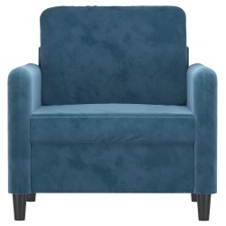 Sessel Blau 60 cm Samt