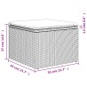 6-tlg. Garten-Sofagarnitur mit Kissen Schwarz Poly Rattan