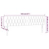 Kopfteile 2 Stk. Dunkelgrau 80x7x78/88 cm Stoff