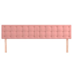 Kopfteile 2 Stk. Rosa 100x5x78/88 cm Samt