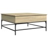 Couchtisch Sonoma-Eiche 95x95x45 cm Holzwerkstoff und Metall