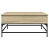 Couchtisch Sonoma-Eiche 95x95x45 cm Holzwerkstoff und Metall