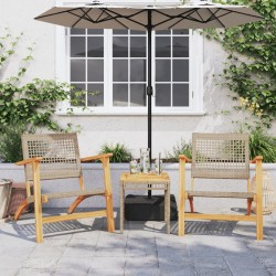 3-tlg. Bistro-Set Beige...