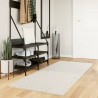 Teppich Shaggy Hochflor Modern Creme 80x200 cm