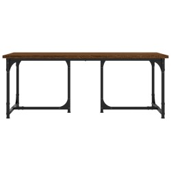 Couchtisch Braun Eichen-Optik 90x50x35 cm Holzwerkstoff