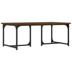 Couchtisch Braun Eichen-Optik 90x50x35 cm Holzwerkstoff