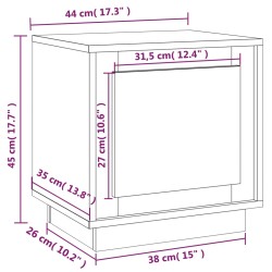 Nachttische 2 Stk. Sonoma-Eiche 44x35x45 cm Holzwerkstoff