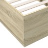 Bettgestell Sonoma-Eiche 90x190 cm Holzwerkstoff