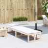 2-in-1 Gartensofa Verlängerbar Massivholz Kiefer