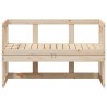 2-in-1 Gartensofa Verlängerbar Massivholz Kiefer