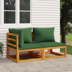 2-tlg. Garten-Sofa-Set mit...