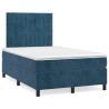 Boxspringbett mit Matratze & LED Dunkelblau 120x190 cm Samt