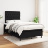 Boxspringbett mit Matratze Schwarz 120x190 cm Stoff