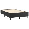 Boxspringbett mit Matratze Schwarz 120x190 cm Kunstleder