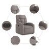 Relaxsessel Elektrisch Taupe Stoff