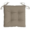 Stuhlkissen 6 Stk. Taupe 40x40x7 cm Oxford-Gewebe