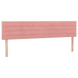 Boxspringbett mit Matratze Rosa 120x190 cm Samt