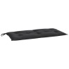 Gartenbank-Auflage Schwarz 100x50x7 cm Oxford-Gewebe