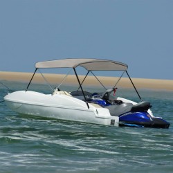 2-Bow Bimini Top Grau...