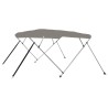 4-Bow Bimini-Top Grau 243x244x137 cm