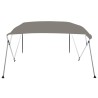 4-Bow Bimini-Top Grau 243x244x137 cm