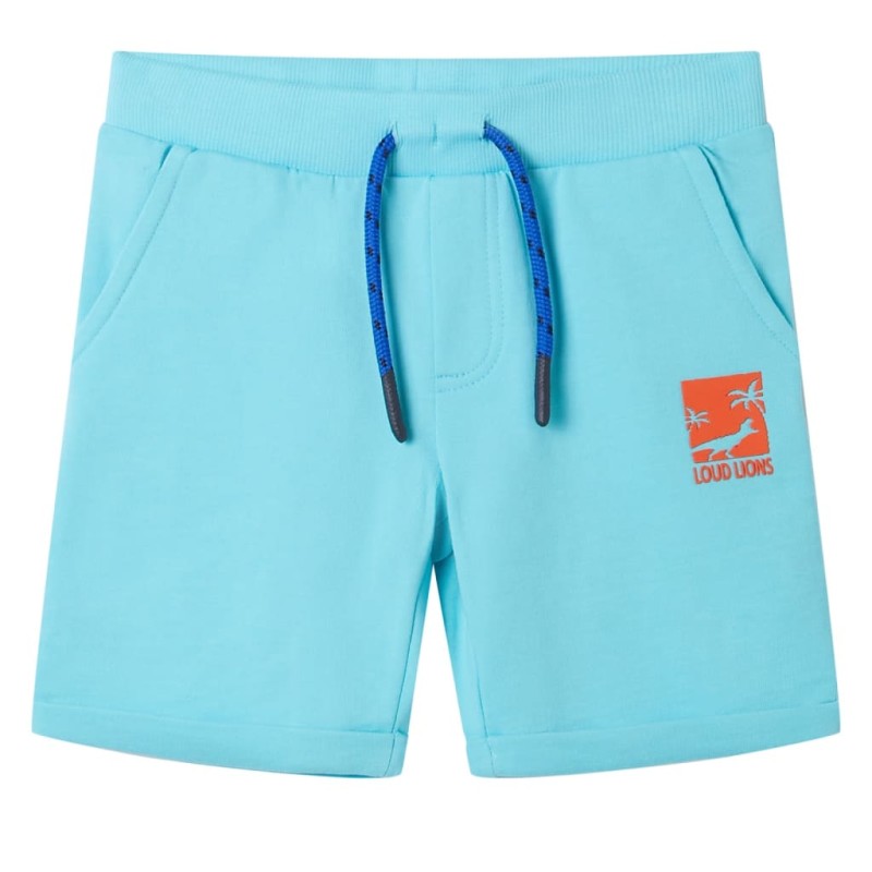 Kindershorts mit Kordelzug Aquablau 104