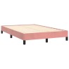 Boxspringbett mit Matratze Rosa 120x190 cm Samt