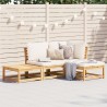 4-tlg. Garten-Lounge-Set mit Kissen Massivholz Akazie