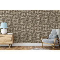 DUTCH WALLCOVERINGS Tapete Galactic Braun und Weiß