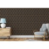 DUTCH WALLCOVERINGS Tapete Geometric Schwarz und Golden