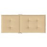 Hochlehner-Auflagen 4 Stk. Melange Beige 120x50x4 cm Stoff