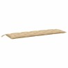 Gartenbank-Auflage Melange Beige 180x50x7 cm Stoff