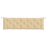 Gartenbank-Auflage Melange Beige 180x50x7 cm Stoff