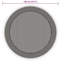 Outdoor-Teppich Grün Ø120 cm PP