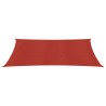 Sonnensegel 160 g/m² Rot 2x4 m HDPE