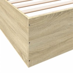 Bettgestell Sonoma-Eiche 180x200 cm Holzwerkstoff