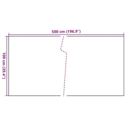 Balkon-Sichtschutz Anthrazit 500x100 cm Poly Rattan