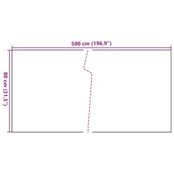 Balkon-Sichtschutz Anthrazit 500x80 cm Poly Rattan