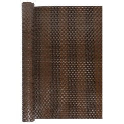 Balkon-Sichtschutz Braun und Schwarz 500x90 cm Poly Rattan