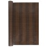 Balkon-Sichtschutz Braun und Schwarz 500x90 cm Poly Rattan