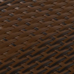 Balkon-Sichtschutz Braun und Schwarz 500x90 cm Poly Rattan