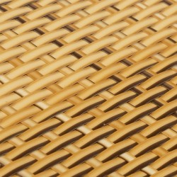 Balkon-Sichtschutz Hellbraun 400x90 cm Poly Rattan