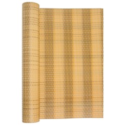 Balkon-Sichtschutz Hellbraun 600x80 cm Poly Rattan