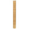 Balkon-Sichtschutz Hellbraun 600x80 cm Poly Rattan