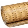 Balkon-Sichtschutz Hellbraun 600x80 cm Poly Rattan