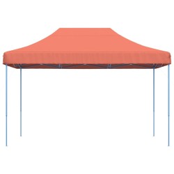 Partyzelt Faltbar Pop-Up Terrakottarot 410x279x315 cm