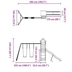 Spielturm Massivholz Douglasie