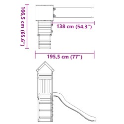 Spielturm Massivholz Douglasie