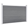 Gartenzaun WPC 353x106 cm Grau